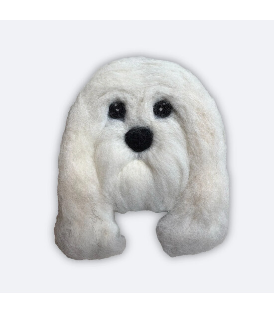 JantiFox El Yapımı Ke&ccedil;e Fig&uuml;r // Maltese Terrier