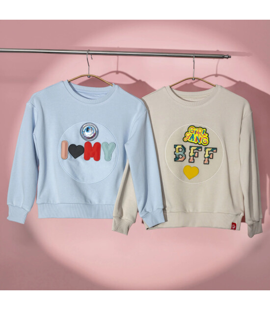 JantiFox &Ccedil;ocuk Sweatshirt // Mavi