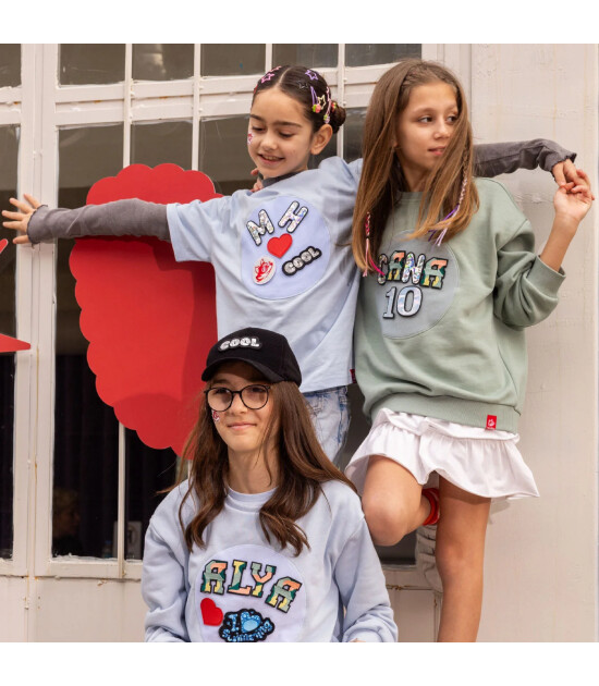 JantiFox &Ccedil;ocuk Sweatshirt // Mavi
