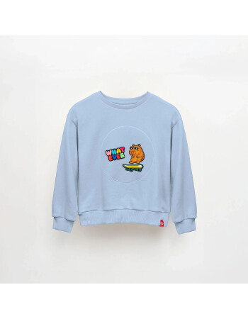 JantiFox &Ccedil;ocuk Sweatshirt // Mavi