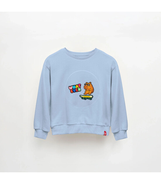 JantiFox &Ccedil;ocuk Sweatshirt // Mavi
