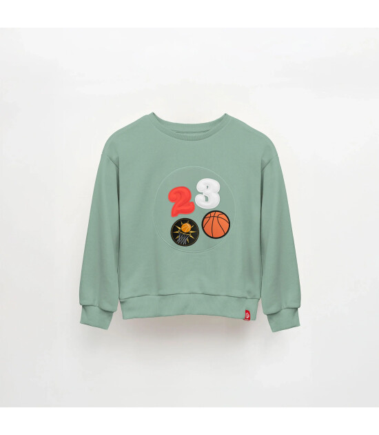 JantiFox &Ccedil;ocuk Sweatshirt // Yeşil