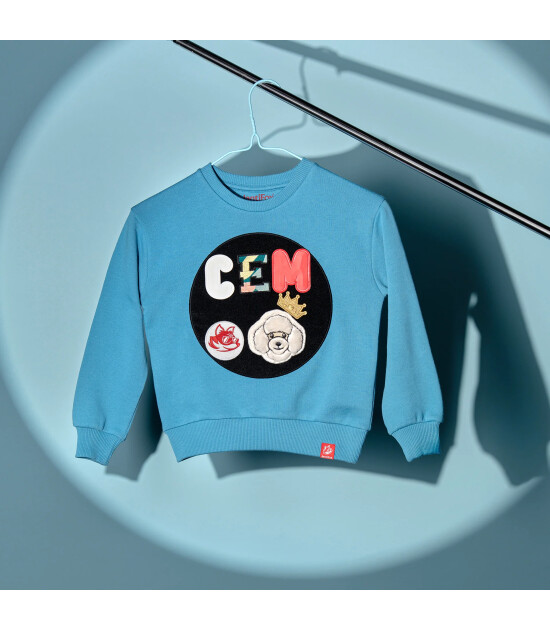 JantiFox &Ccedil;ocuk Sweatshirt // İndigo