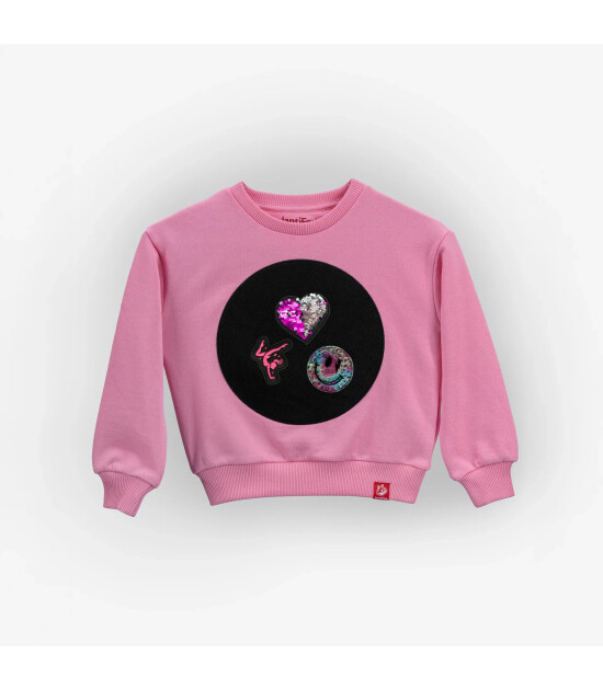 JantiFox &Ccedil;ocuk Sweatshirt // Pembe