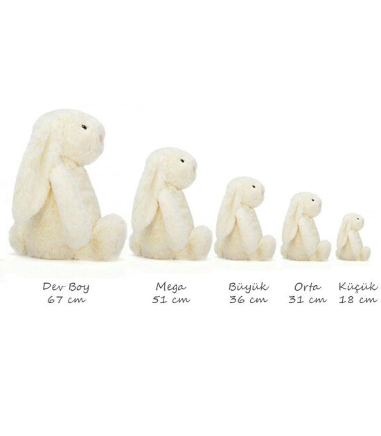 Jellycat Bashful Gri Tavşan Küçük Boy 18 cm