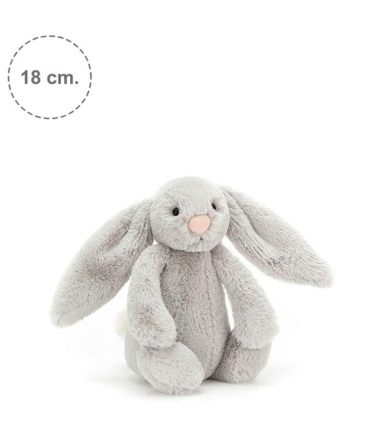 Jellycat Bashful Gri Tavşan Küçük Boy 18 cm