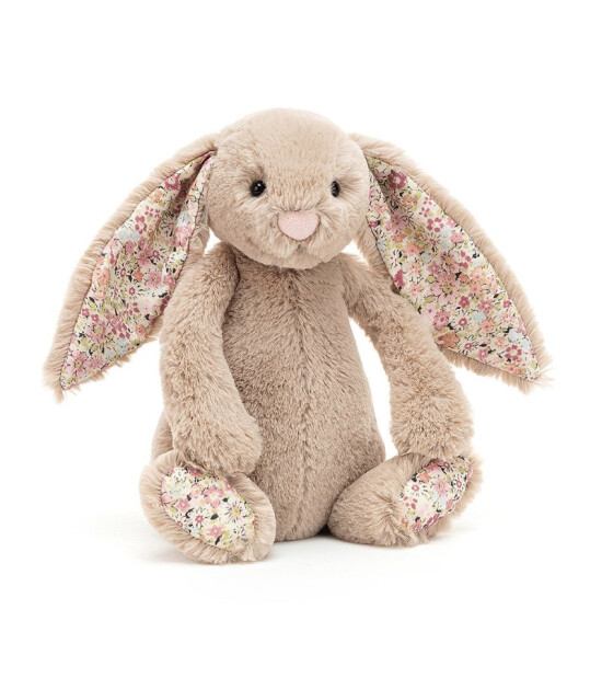 Jellycat  Çiçekli Bej Tavşan (Küçük Boy)