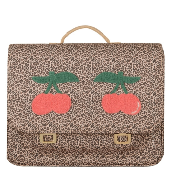 Jeune Premier It Bag Midi &Ccedil;ocuk Sırt &Ccedil;anta // Leopard Cherry