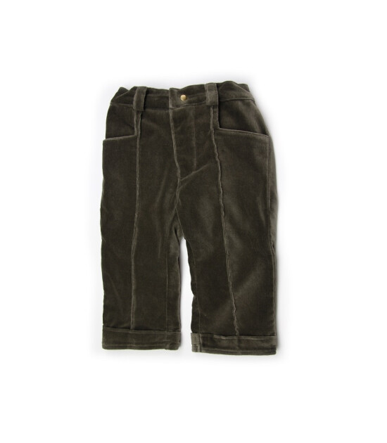 Kate Quinn Organics %100 Organik Kadife Pantalon (Charcoal)