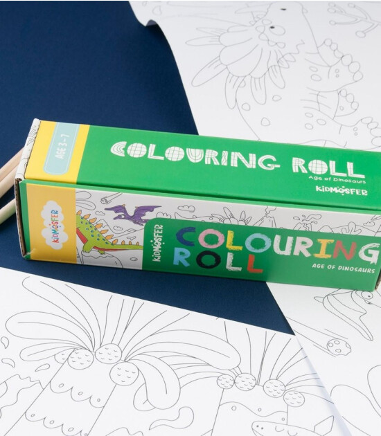 Kidsmosfer Boyama Rulosu Colouring Roll / Age Of Dinosaurs