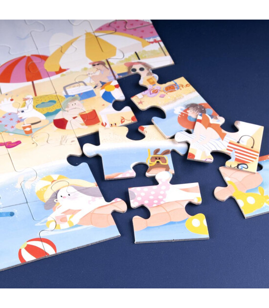 Kidmosfer Where Are You / Neredesin / Plaj Puzzle (Yapboz) / 35 Parça 3+ Yaş  