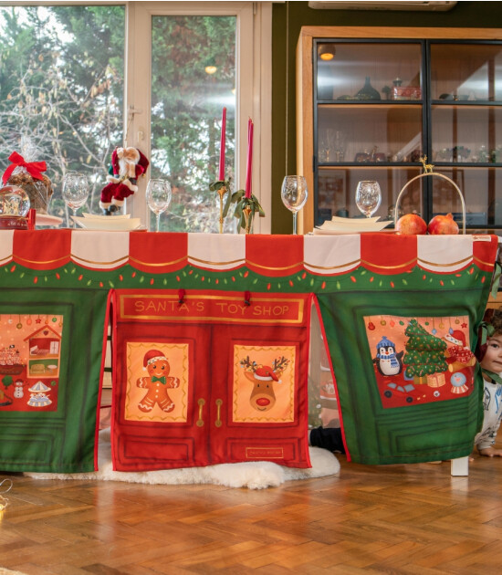 Kids and Tales Masa Örtüsü Oyun Evi // Santa's House