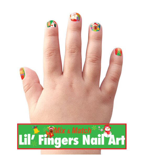 Girl Nation Lil Fingers Tırnak Sticker // Holly Jolly