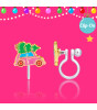 Girl Nation Holiday Clip On Klipsli Küpe // Car with Tree