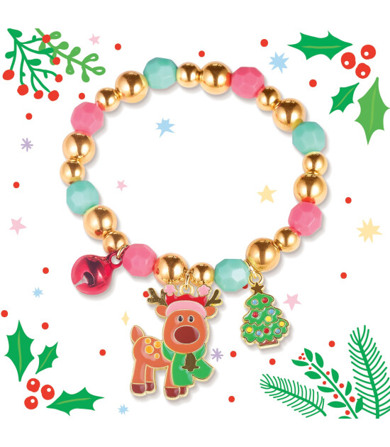 Girl Nation Charming Whimsy Bileklik ve Tırnak Sticker Hediye Set // Holly Jolly