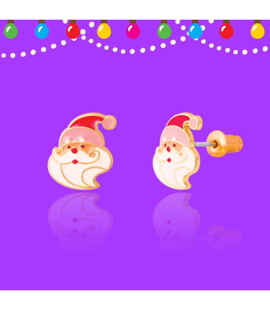 Girl Nation Holiday Studs Küpe // Holly Jolly Santa