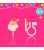 Girl Nation Holiday Clip On Klipsli Küpe // Holly Jolly Santa