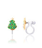 Girl Nation Holiday Clip On Klipsli Küpe // Happy Christmas Tree