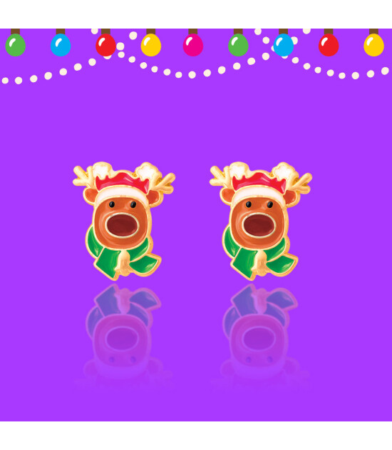 Girl Nation Holiday Studs Küpe // Reindeer Magic