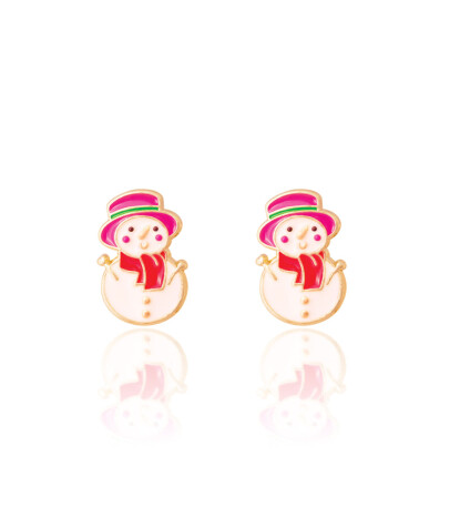 Girl Nation Holiday Studs Küpe // Snowman Wonderland