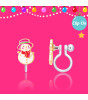 Girl Nation Holiday Clip On Klipsli Küpe // Snowman Wonderland