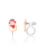 Girl Nation Holiday Clip On Klipsli Küpe // Snowman Wonderland