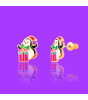 Girl Nation Holiday Studs Küpe // Penguin Surprise