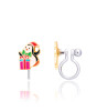 Girl Nation Holiday Clip On Klipsli Küpe // Penguin Surprise