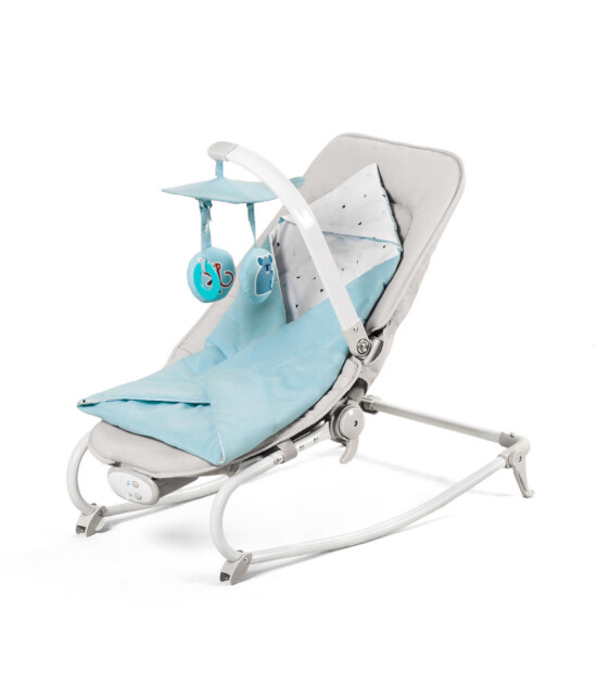 Kinderkraft FELIO 2'si 1 Arada Ev Tipi Ana Kucağı // Light Blue
