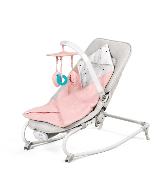 Kinderkraft FELIO 2'si 1 Arada Ev Tipi Ana Kucağı // Pink