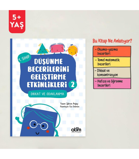 ABM Kitap Dikkat ve Odaklanma // Düşünme Becerilerini Geliştirme Etkinlikleri 2  