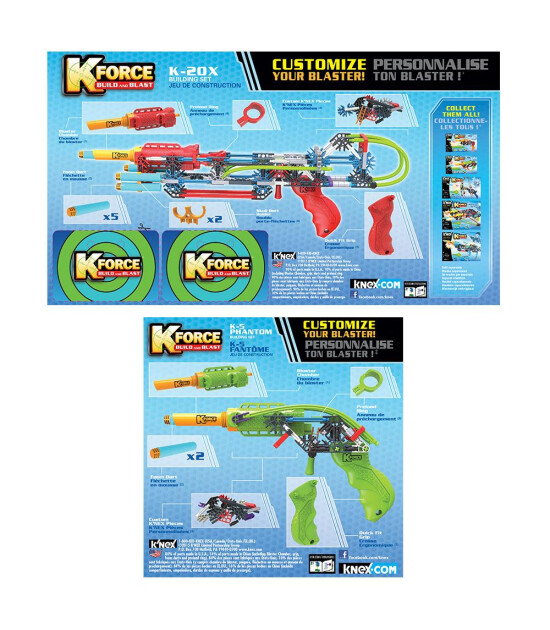 K'nex Knex K-5 Phantom ve Knex K-Force K-20X Yapı Seti Knex 47524
