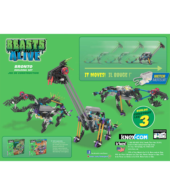 K'Nex K’Nex Bronto Yapım Seti (Motorlu) Beasts Alive Knex 34483        