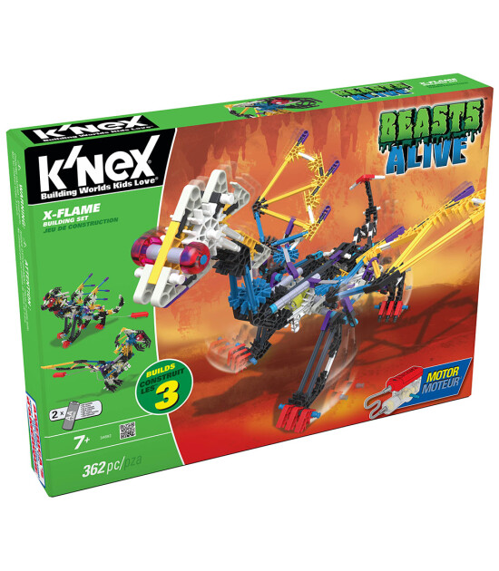 K'Nex K’Nex X-Flame Yapım Seti (Motorlu) Beasts Alive Knex 34692       