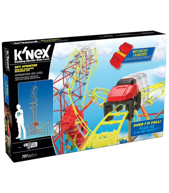 K'Nex K’Nex Sky Sprinter Roller Coaster Seti (Motorlu) Thrill Rides Kne
