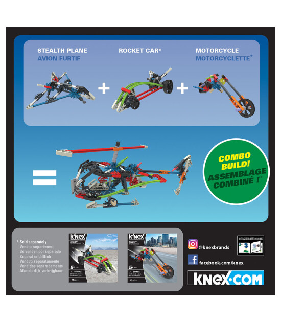 K'Nex  Imagine Stealth Plane Building Set 17008                   