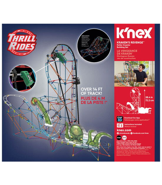 K'Nex  Krakens Revenge Roller Coaster 17616 (Motorlu)             