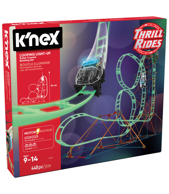 K'Nex  Looping Light-Up Roller Coaster 51455 (Motorlu)            