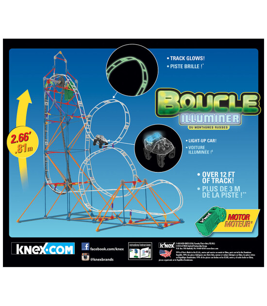 K'Nex  Looping Light-Up Roller Coaster 51455 (Motorlu)            