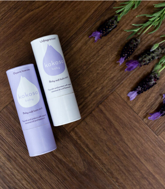 Kokoso Baby Organik Bebek Balm Stick Büyük // Lavanta