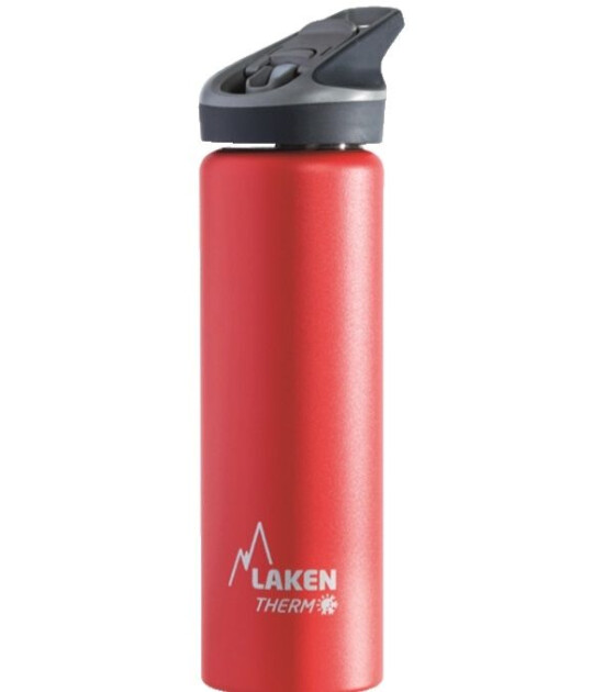 Laken Jannu Çelik Termos Pipetli Suluk (750 ml) // Kırmızı