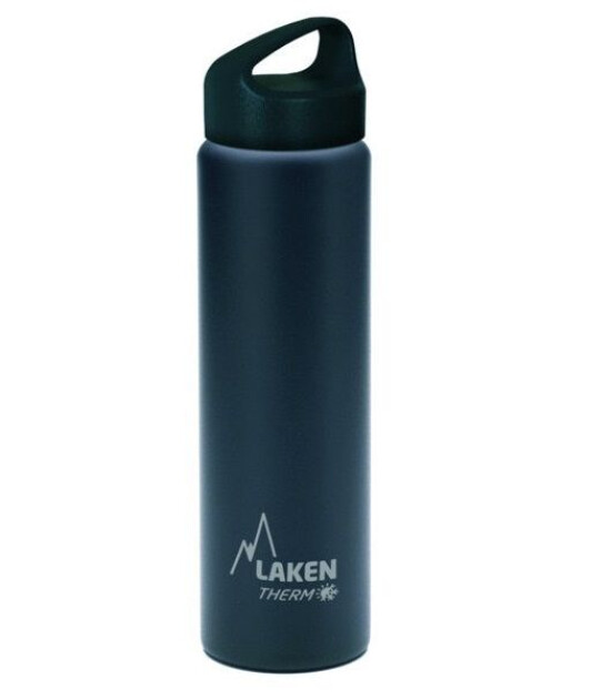 Laken Klasik Çelik Termos Şişe (750 ml) // Siyah