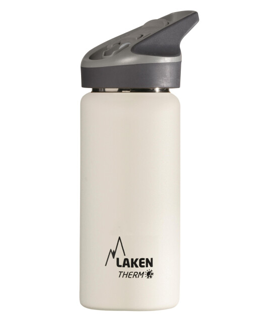 Laken Jannu Çelik Termos Pipetli Suluk (500 ml) // Beyaz