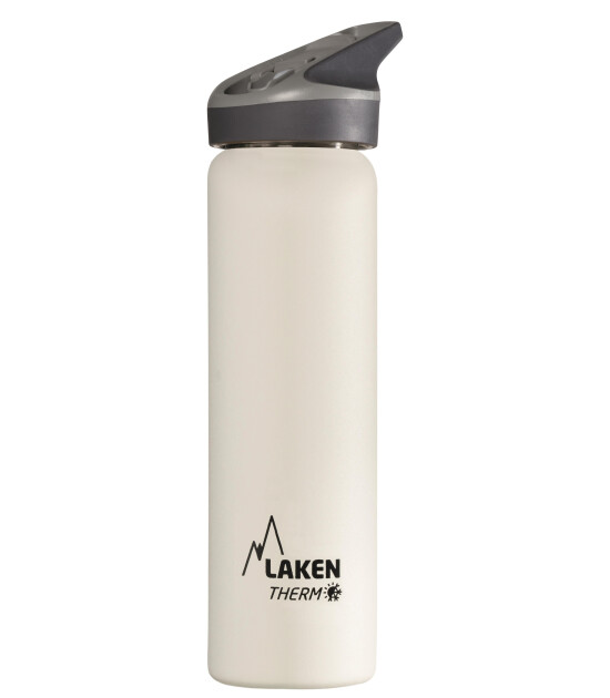 Laken Jannu Çelik Termos Pipetli Suluk (750 ml) // Beyaz