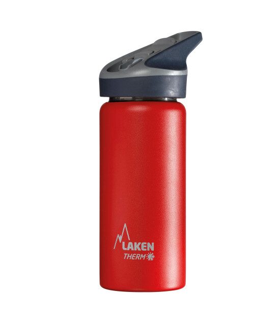 Laken Jannu Çelik Termos Pipetli Suluk (500 ml) // Kırmızı