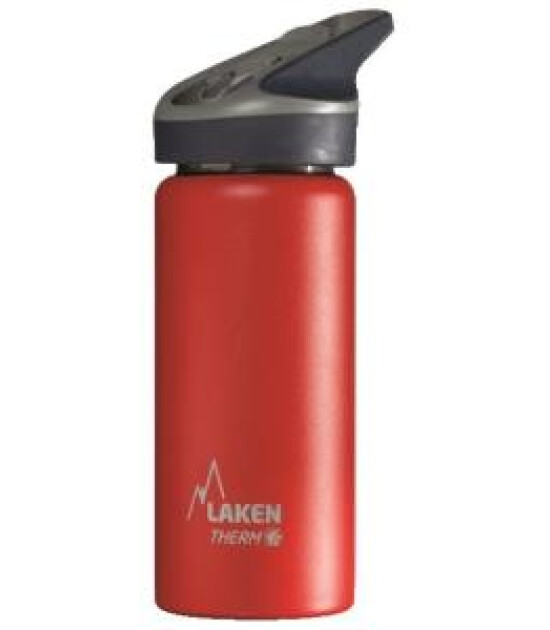 Laken Jannu Çelik Termos Pipetli Suluk (500 ml) // Kırmızı