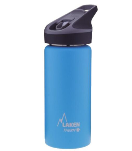 Laken Jannu Çelik Termos Pipetli Suluk (500 ml) // Cyan