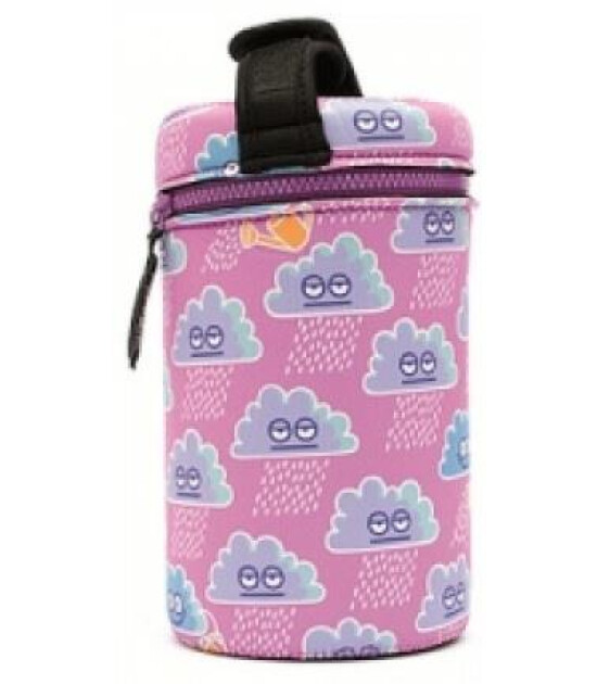 Laken Neoprene Yemek Termos Kılıfı (1.5 L) // Clouds Pink