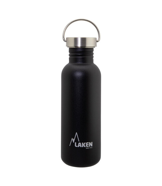 Laken Paslanmaz Çelik Basic Şişe (750 ml) // Siyah