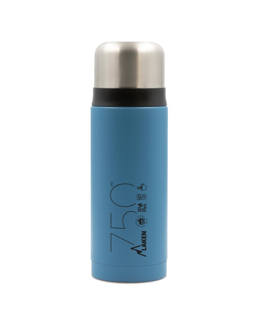 Laken Paslanmaz Çelik Termos Şişe (750 ml) // Mavi